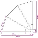  Zaslon za privatnost na balkonu 160 x 160 cm Poliester Smeđa | shoptok.hr