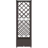  Povišeni krevet s mrežom i krovom Smeđa 122,5 x 40 x 123 cm PP | shoptok.hr