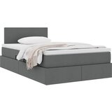 Krevet s madracem i skladištem Tamno siva 120 x 190 cm | Eponuda.com