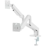  NOSAČ ZA DVA MONITORA GEMBIRD MA-DA2-06-W, montaža na sto, 17″ up to 32″, up to 10 kg, white | Eponuda.ba