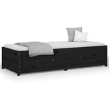  Dnevni ležaj Crna 75 x 190 cm 2FT6 jednokrevetni od borovine | shoptok.hr