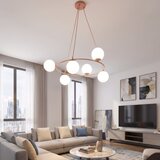  Luster na sajli AZURA 6xE14/10W/230V ružičasta/bela | Eponuda.com