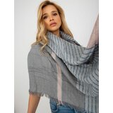 Fashion Hunters Grey and light pink patterned scarf Cene