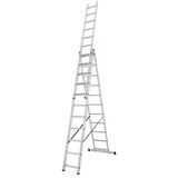 Krause Corda Višenamjenske ljestve na izvlačenje (Radna visina: 7,3 m, Prečke 3 x 11, Aluminij) | shoptok.hr