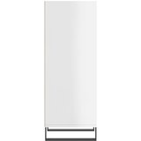  Komoda sjajna bijela 34,5 x 32,5 x 90 cm od konstruiranog drva | Eponuda.com