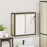 vidaXL Kopalniška omarica z ogledalom sonoma hrast 65x20x60 cm | Shoptok.si