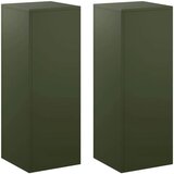  Stalak za biljke 2 pcs Maslinastozelena 30 x 30 x 80 cm Čelik - Maslinastozelena 2x (30 x 30 x 80 cm) | shoptok.hr