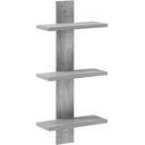  Zidna polica Siva Sonoma 30 x 13,5 x 64,5 cm Prerađeno drvo | shoptok.hr