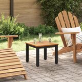 vidaXL Vrtna stranska miza 45x45x38 cm Trden akacijin les | Shoptok.si