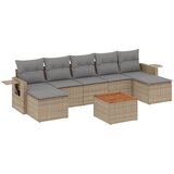  8-dijelni set vrtnih sofa od poliratana s jastucima bež | shoptok.hr