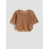 Reserved GIRLS` BLOUSE & SINGLET - zlatnosmeđe | shoptok.hr