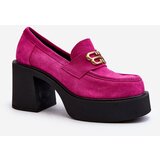 Kesi Zazoo women's suede high-heeled shoes, fuchsia | shoptok.hr