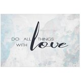  Plakat - Do All Things with Love 60x40 Bez okvira | shoptok.hr
