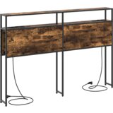 vidaXL Skladiščni naslon Dimljen hrast 140 cm Konstruiran les | Shoptok.si