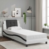  Okvir za krevet bez madraca Zadar bijelo-crni 90x190 cm umjetna koža | shoptok.hr