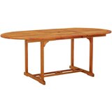 vidaXL vrtna miza 200x100x75 cm trden les evkaliptusa | Shoptok.si