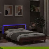  Okvir za krevet s uzglavljem i LED boja hrasta 120x190 cm | shoptok.hr