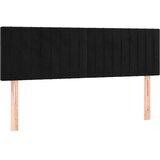  s oprugama i madracem crni 140x200 cm baršunasti | shoptok.hr