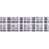 vidaXL Jastuk za ležaljku sivi karirani 200 x 50 x 3 cm tkanina Oxford | shoptok.hr