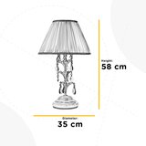 Lesnina XXXL NAMIZNA SVETILKA 35/58 cm | Shoptok.si