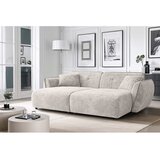 Ropez Bež sofa od šenila s ležaljkom 252 cm Nelia Big – | shoptok.hr