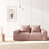 Rodier Rožnata sedežna garnitura iz tkanine bouclé 212 cm Monce – | Shoptok.si