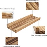 PHOENANCEE 2x 43x13cm viseča stenska polica iz lesa | Shoptok.si