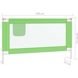 vidaXL Sigurnosna ograda za dječji krevet zelena 140 x 25 cm tkanina Cijene