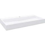  Umivaonik od lijevanih minerala/mramora 100 x 46 x 11 cm bijeli | shoptok.hr