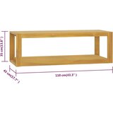  Stenska kopalniška omarica 110x45x35 cm trdna tikovina, (20716257) | Shoptok.si