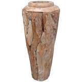 vidaXL Okrasna vaza 40x100 cm trdna tikovina | Shoptok.si