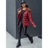 DStreet Kurtka damska pikowana ESTELLA bordowa | ePonuda.com