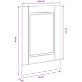  Ploča za perilicu posuđa Kalmar 45x1,5x57 cm konstruirano drvo | shoptok.hr