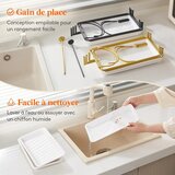 LIFEWIT 3-nivojski servirni pladenj s črnim kovinskim stojalom | Shoptok.si
