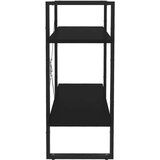 vidaXL ormarić za knjige s 2 razine crni 80 x 30 x 70 cm od iverice | shoptok.hr