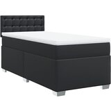 Maison Chic Box spring postelja - Vzmetna postelja z vzmetnico črna 80x200 cm umetno usnje SL24545, (21890478) | Shoptok.si