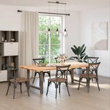  Noge za blagovaonski stol Prirodni čelik 2 kom 90 x (72-73) cm Čelik | shoptok.hr