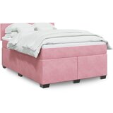 The Living Store Box spring postelja z vzmetnico roza 140x190 cm žamet - Box Spring Postelja, (21488497) Cene