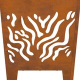 vidaXL Čelik otporan na vrijeme/Smeđa 40 x 40 x 40 cm Izdržljiva | shoptok.hr