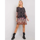Och Bella Dress-TW-SK-BI-2667-1.72P-black-beige | shoptok.hr