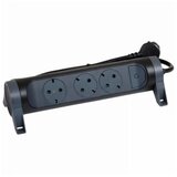  Multi-outlet extension with 3 flush 2P+T sockets with Schuko standard, 16A, 230V, 3680W. multi-outlet extension swivelling every 12° to the right or left compared to a horizontal installation. | ePonuda.com