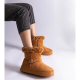 Gemre Brown insulated snow boots decorated with fur Iglesia | Shoptok.si