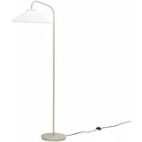 Hübsch Kremno bela stoječa svetilka s steklenim senčilom (višina 158 cm) Solid –