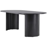 Vind Collection Vind pravokutni blagovaonski stol Grundsund 220 × 100 × 75 cm, crna | shoptok.hr