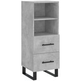 Visoka komoda siva betona 34 5x34x180 cm od konstruiranog drva | shoptok.hr