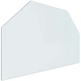 Staklena ploča za kamin šesterokutna 80 x 50 cm | shoptok.hr