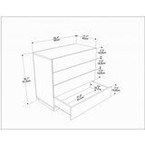 Hanah home lines - white white dresser | ePonuda.com