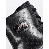 Shelvt Black patent leather girls' lace-up ankle boots | Shoptok.si