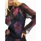 Desigual Haljina zelena / lila / ljubičasto crvena / crna | shoptok.hr