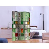 Artgeist PARAVAN 135/172/3 cm bež, smaragdno zelena | Shoptok.si